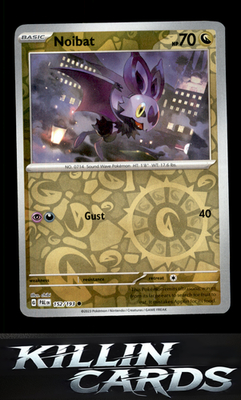 Reverse Holofoil Noibat 152/193 Pokemon Common SV02: Paldea Evolved Card NM