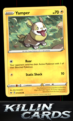 Yamper (073) 073/202 Pokemon Common SWSH01: Sword & Shield Base Set Card NM
