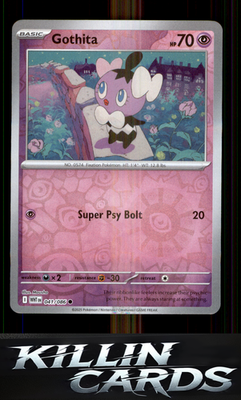 Reverse Holofoil Gothita 041/086 Pokemon Common SV: White Flare Card NM