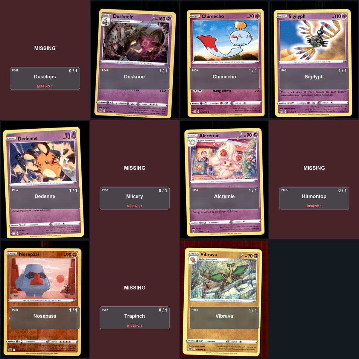 Pokemon TCG SWSH09: Brilliant Stars C/UC/R Standard Set 99 Cards
