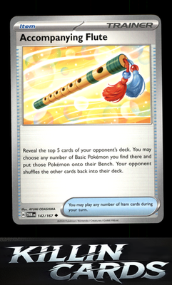Accompanying Flute 142/167 Pokemon Uncommon SV06: Twilight Masquerade Card NM
