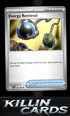 Energy Retrieval 082/086 Pokemon Uncommon SV: White Flare Card NM