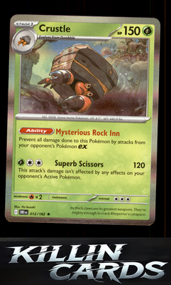 Crustle - 012/182 012/182 Pokemon Rare SV10: Destined Rivals Card NM