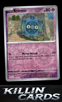 Reverse Holofoil Bronzor - 068/162 068/162 Pokemon Common SV05: Temporal Forces