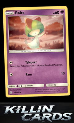 Ralts 80/236 Pokemon Common SM - Cosmic Eclipse Card LP