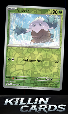 Reverse Holofoil Snover 010/193 Pokemon Common SV02: Paldea Evolved Card NM