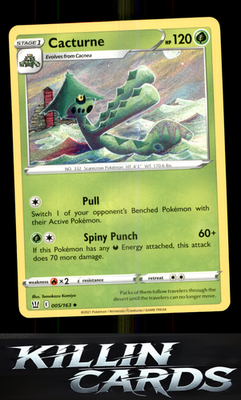 Cacturne 005/163 Pokemon Uncommon SWSH05: Battle Styles Card NM