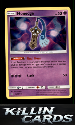 Honedge (46) 46/131 Pokemon Common SM - Forbidden Light Card NM