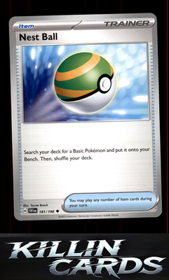 Nest Ball - 181/198 181/198 Pokemon Uncommon SV01: Scarlet & Violet Base Set Car