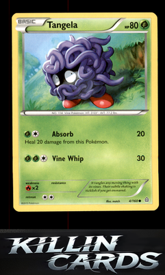 Tangela 4/160 Pokemon Common XY - Primal Clash Card LP