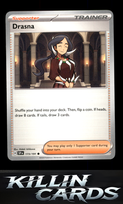Drasna - 173/191 173/191 Pokemon Common SV08: Surging Sparks Card NM