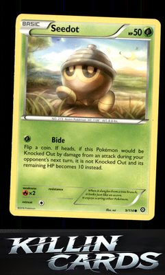 Seedot 9/114 Pokemon Common XY - Steam Siege Card NM