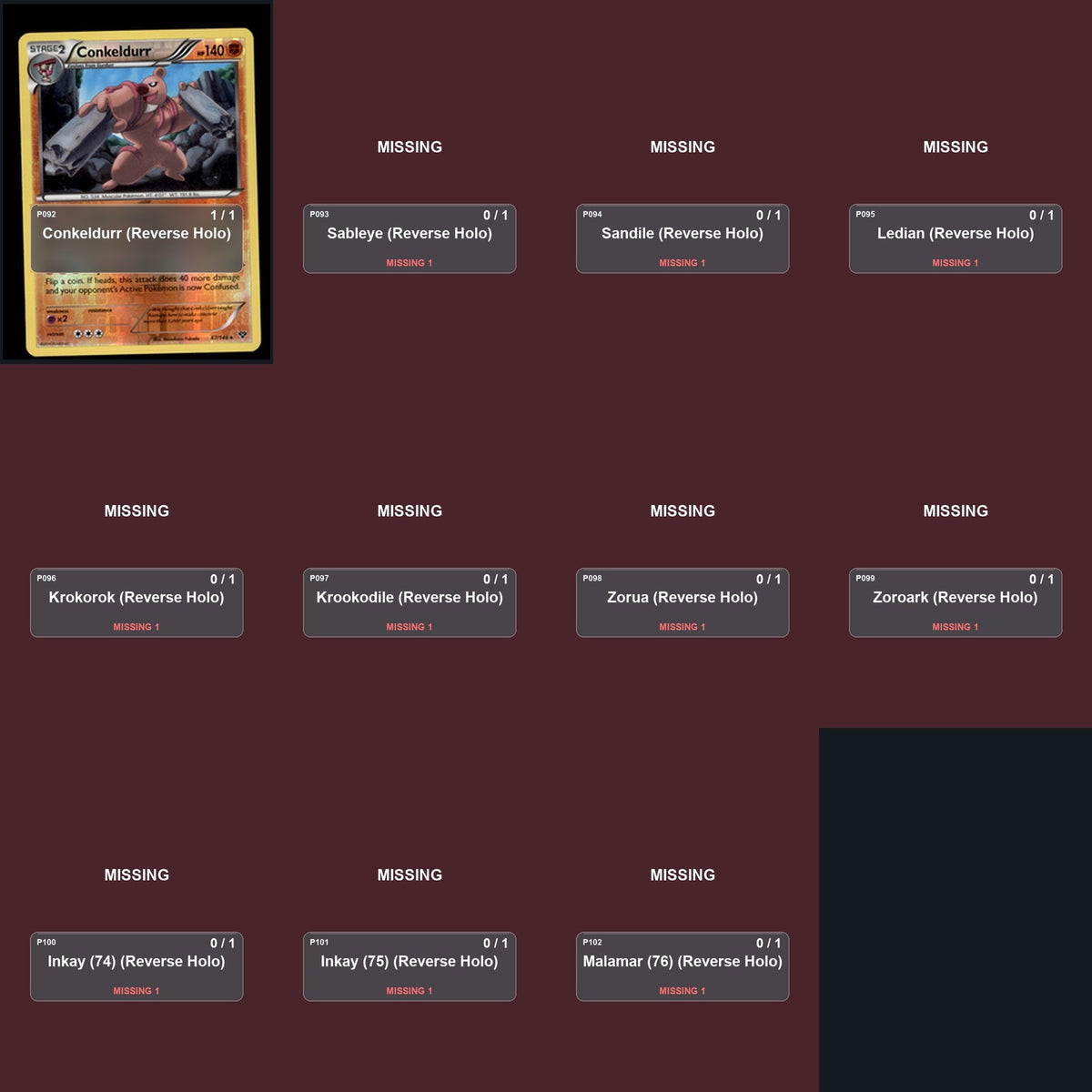 Pokemon TCG XY Base Set Reverse Holo Master Set 7 Reverse Holo Card Collection