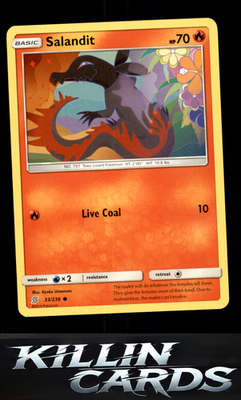 Salandit (33) 33/236 Pokemon Common SM - Unified Minds Card LP