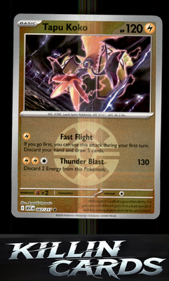 Reverse Holofoil Tapu Koko (Quick Ball) 067/217 Pokemon Rare ME: Ascended Heroes