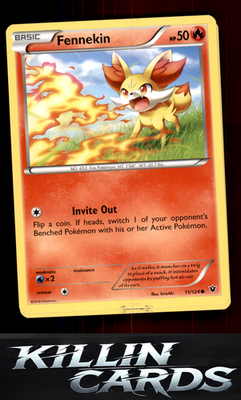 Fennekin (11) 11/124 Pokemon Common XY - Fates Collide Card LP
