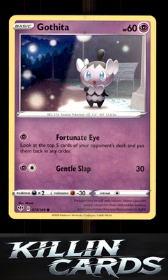 Gothita 073/189 Pokemon Common SWSH03: Darkness Ablaze Card NM