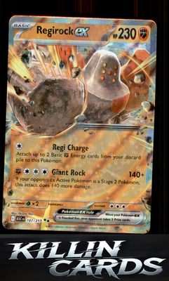 Regirock ex 107/217 Pokemon Double Rare ME: Ascended Heroes Card NM