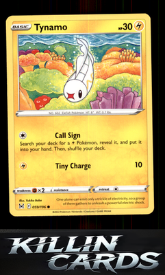 Tynamo 059/196 Pokemon Common SWSH11: Lost Origin Card NM