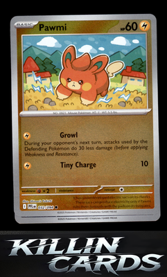 Reverse Holofoil Pawmi 032/094 Pokemon Common ME02: Phantasmal Flames Card NM