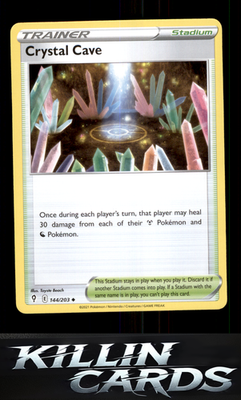 Crystal Cave 144/203 Pokemon Uncommon SWSH07: Evolving Skies Card NM