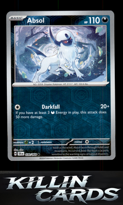Reverse Holofoil Absol 030/064 Pokemon Common SV: Shrouded Fable Card NM