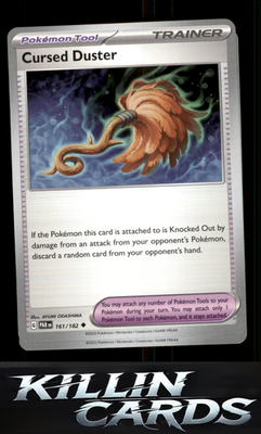 Cursed Duster 161/182 Pokemon Uncommon SV04: Paradox Rift Card NM