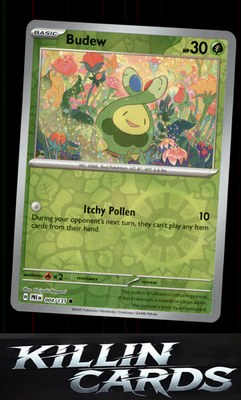 Reverse Holofoil Budew 004/131 Pokemon Common SV: Prismatic Evolutions Card NM