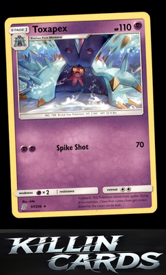 Toxapex 97/236 Pokemon Rare SM - Unified Minds Card LP