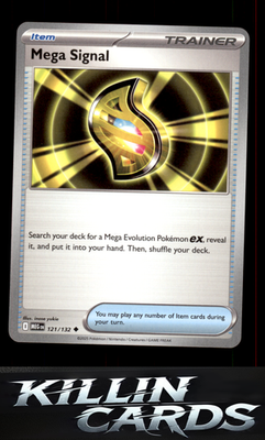 Mega Signal - 121/132 121/132 Pokemon Uncommon ME01: Mega Evolution Card NM
