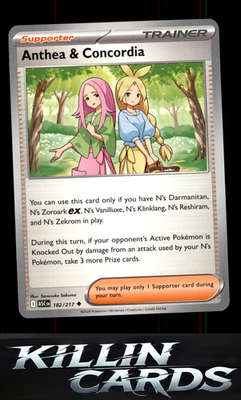 Anthea & Concordia - 182/217 182/217 Pokemon Uncommon ME: Ascended Heroes Card N