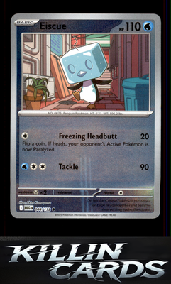 Reverse Holofoil Eiscue 044/132 Pokemon Common ME01: Mega Evolution Card NM