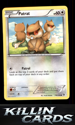 Patrat 118/149 Pokemon Common Boundaries Crossed Card LP