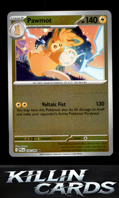 Reverse Holofoil Pawmot 034/094 Pokemon Rare ME02: Phantasmal Flames Card NM