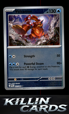 Reverse Holofoil Volcanion 025/088 Pokemon Uncommon ME03: Perfect Order Card NM