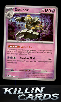 Dusknoir (Poke Ball Pattern) 037/131 Pokemon Rare SV: Prismatic Evolutions Card