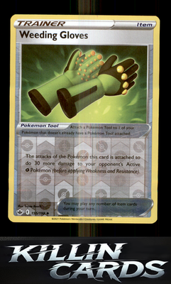 Weeding Gloves 155/198 Pokemon Uncommon SWSH06: Chilling Reign Card NM