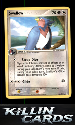 Swellow 32/113 Pokemon Rare Delta Species Card LP