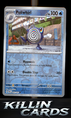 Reverse Holofoil Poliwhirl 042/167 Pokemon Common SV06: Twilight Masquerade Card