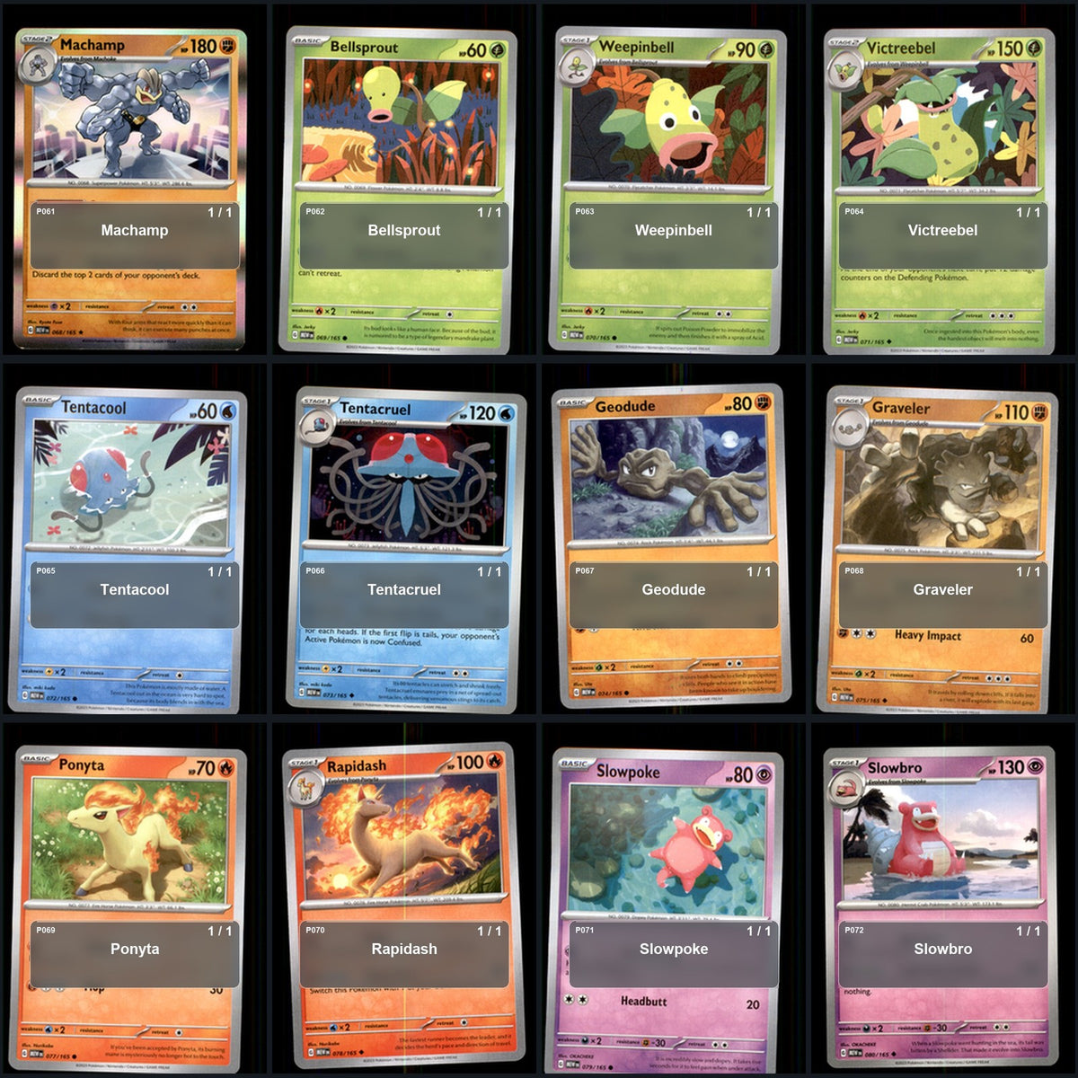 Pokemon TCG SV: Scarlet & Violet 151 C/UC/R Standard Set 151 Cards