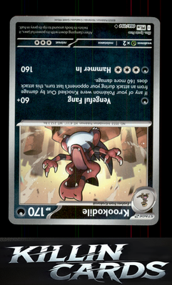 Reverse Holofoil Krookodile 066/094 Pokemon Uncommon ME02: Phantasmal Flames Car