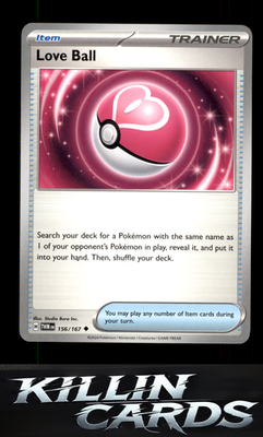 Love Ball 156/167 Pokemon Uncommon SV06: Twilight Masquerade Card NM