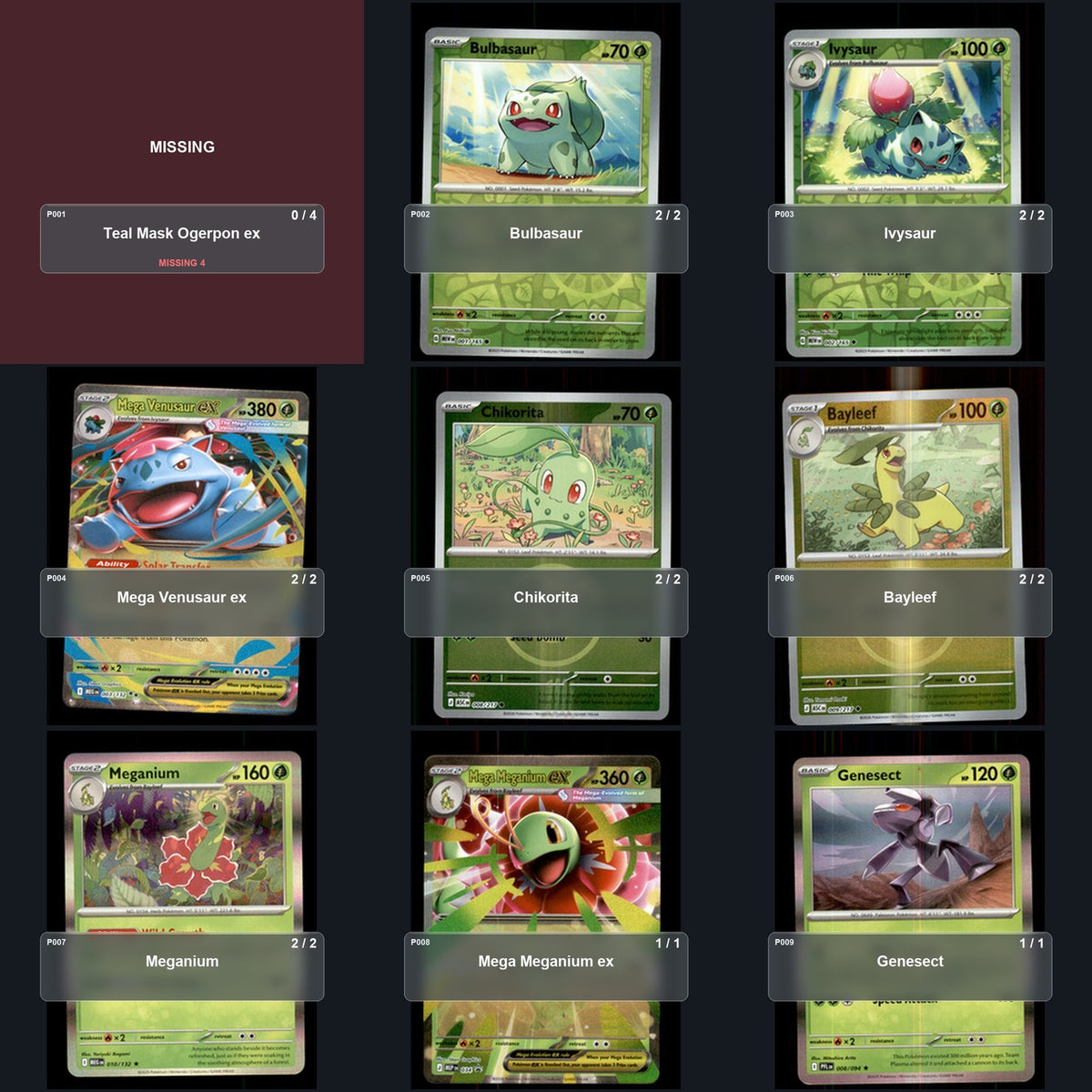 Partial Pokemon TCG World Championships 2026 Mega Venusaur Decklist 50 Cards Deck