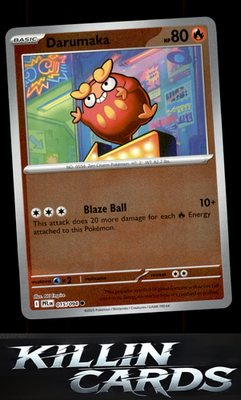 Reverse Holofoil Darumaka 015/094 Pokemon Common ME02: Phantasmal Flames Card NM