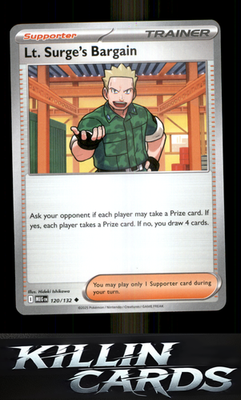 Lt. Surge's Bargain - 120/132 120/132 Pokemon Uncommon ME01: Mega Evolution Card
