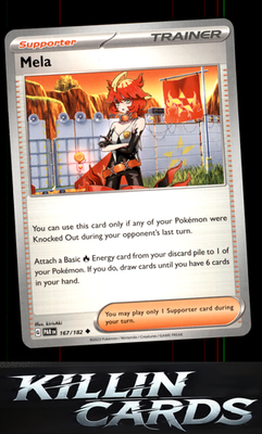 Mela 167/182 Pokemon Uncommon SV04: Paradox Rift Card NM