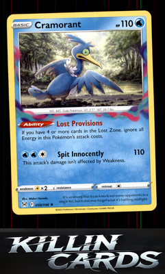 Cramorant 050/196 Pokemon Rare SWSH11: Lost Origin Card NM