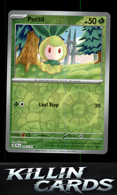 Reverse Holofoil Petilil 006/159 Pokemon Common SV09: Journey Together Card NM