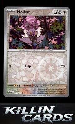Reverse Holofoil Noibat 090/131 Pokemon Common SV: Prismatic Evolutions Card NM