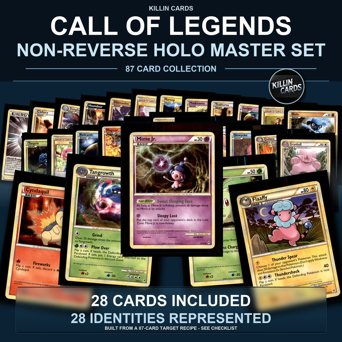 Pokemon TCG Call of Legends C/UC/R Standard Set 28 Cards